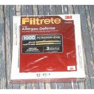 2-Pack Filtrete 3M 12x12x1 Micro Allergen Defense 1000 Brand New